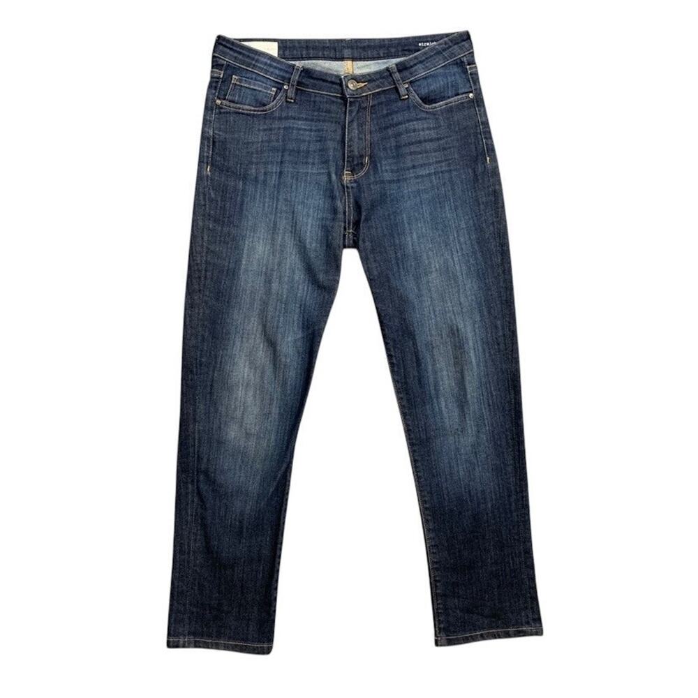 Dish Jeans Womens 30 Performance Denim Straight And Narrow Mid Rise 5 Pocket